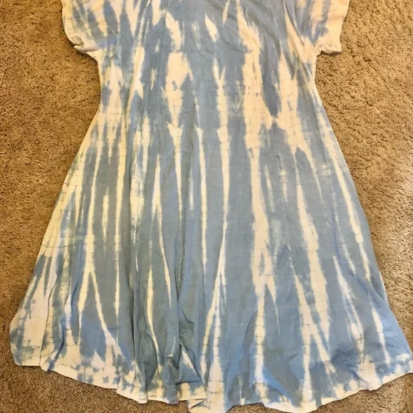 Rays Sun Tie-Dye V-Neck Women's Dress L New - Picture 10 of 12
